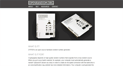 Desktop Screenshot of openrandom.org