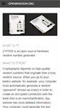 Mobile Screenshot of openrandom.org